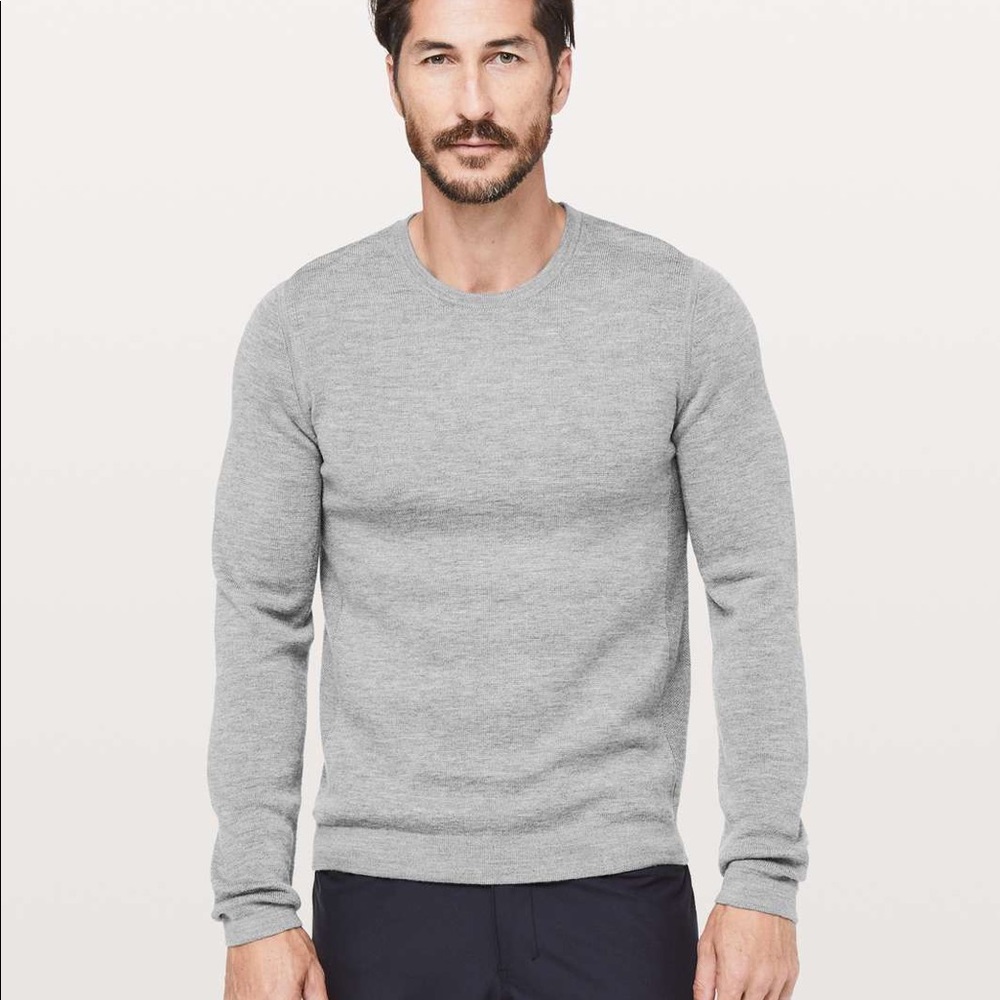 Grey men’s lululemon wool sweater